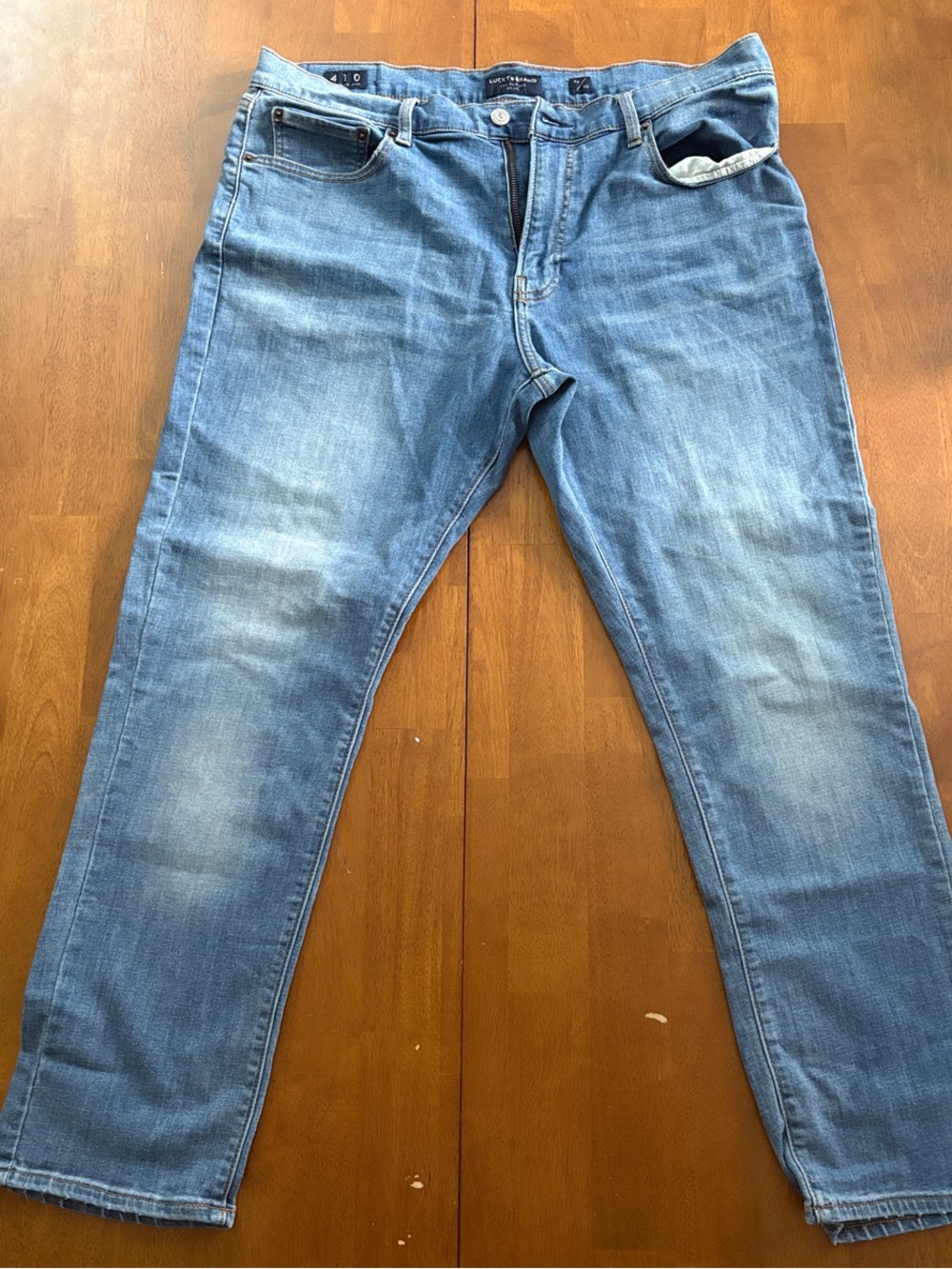 Classic Straight Men's Jeans in Light Blue by